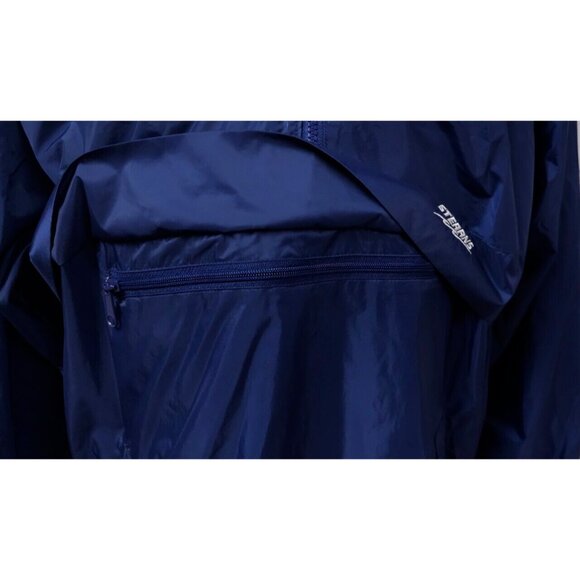 Stearns Dry Wear 1/2 Zip Pullover Blue Packable Windbreaker Rain Coat Jacket (L) - Picture 13 of 13